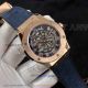Perfect Replica Hublot Big Bang Rose Gold Case Blue Roman Hollow Face 45mm Watch (2)_th.jpg